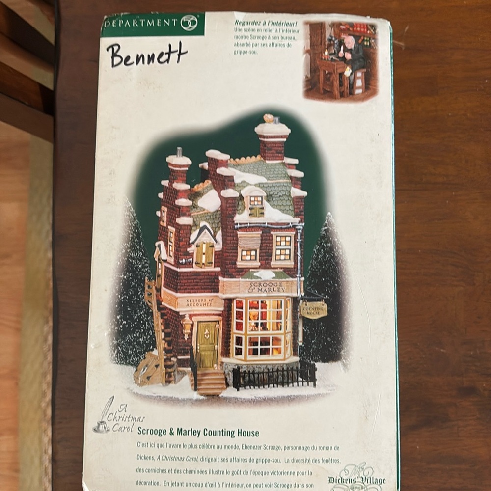 Department 56 Dickens’ Village A Christmas Carol Scrooge & Marley Counting House
